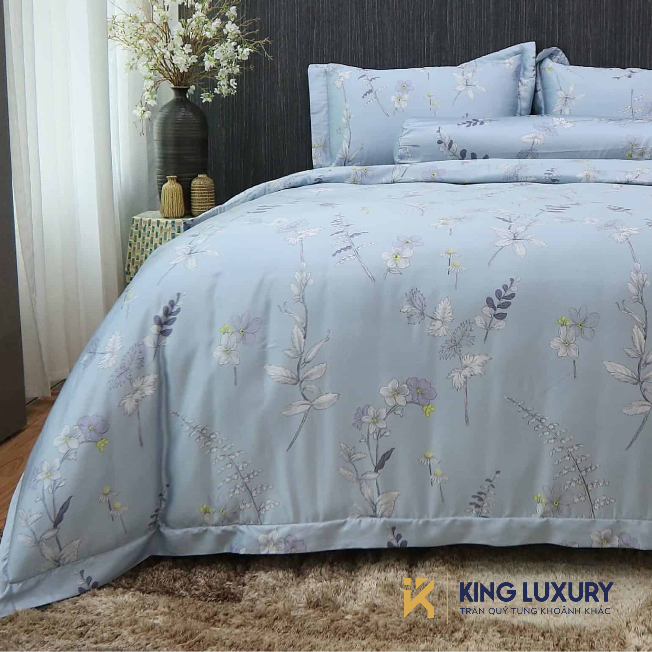 Bo chan ga katakura tencel troi hoa lung linh
